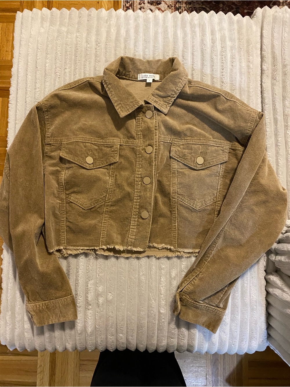 12th Tribe Corduroy Cropped Jacket S